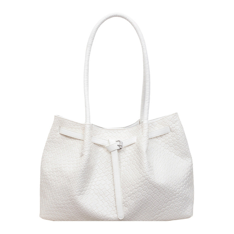 Texturiertes Leder Tote Bag Brehn
