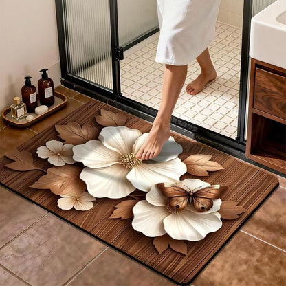 Premium Floral Design Badteppich Brehn