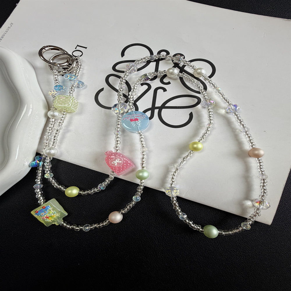 Dekorativer Perl Charm Brillen Kette Brehn