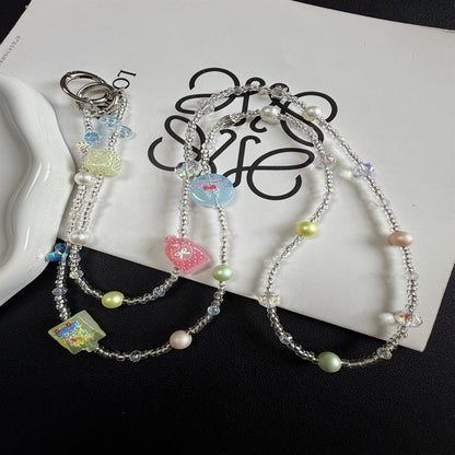 Dekorativer Perl Charm Brillen Kette Brehn