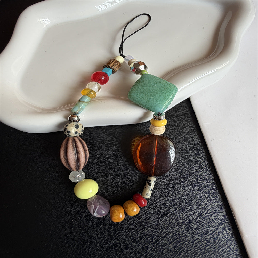 Stylische Perlen-Handykette Brehn
