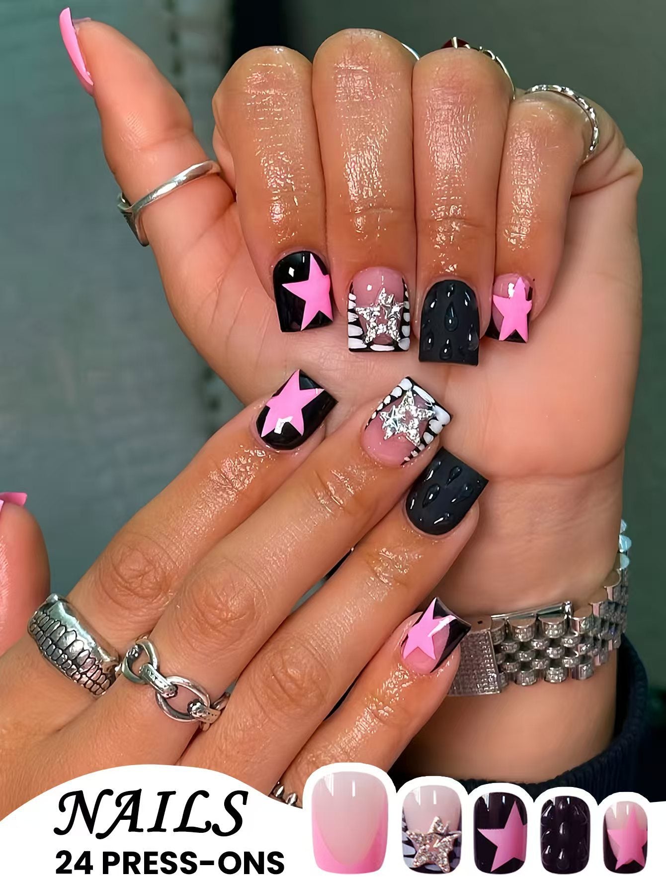 Glamorous Press-On Nail Art Brehn