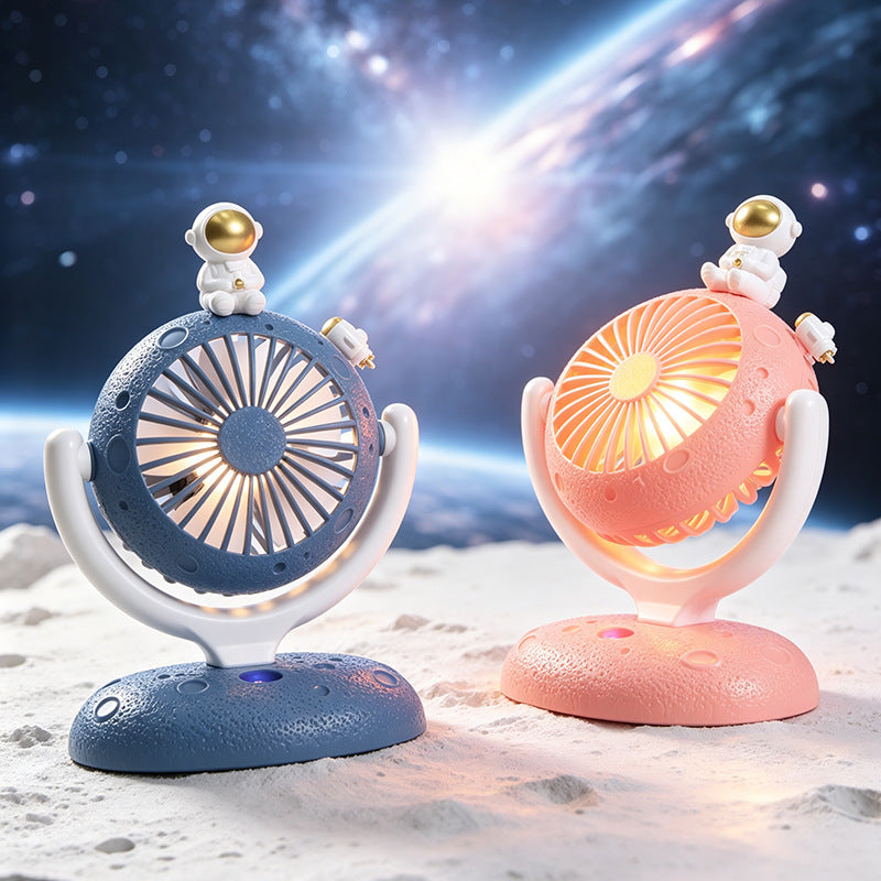Damen Tragbarer USB Tischventilator mit kreativem Astronauten-Design Brehn