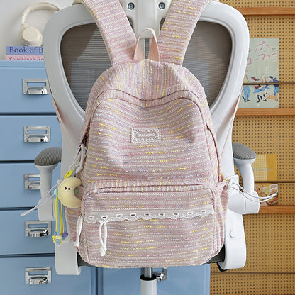 Lässiger Texturierter Schulrucksack