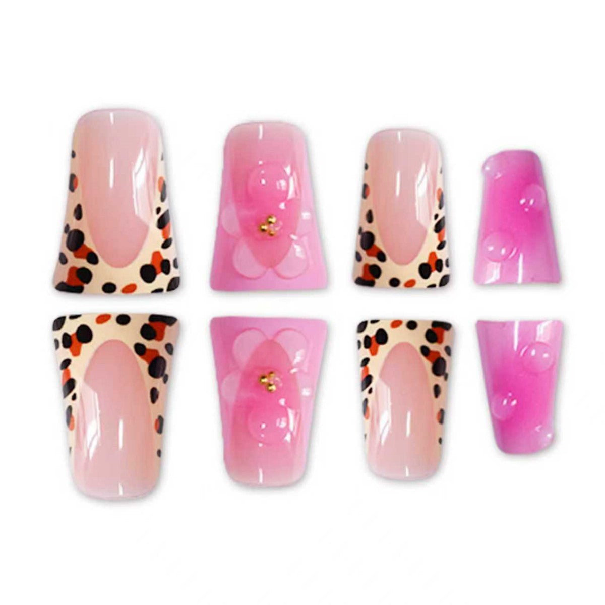 Künstlerische Floral Stiletto Nagel Kunst Extensions Brehn