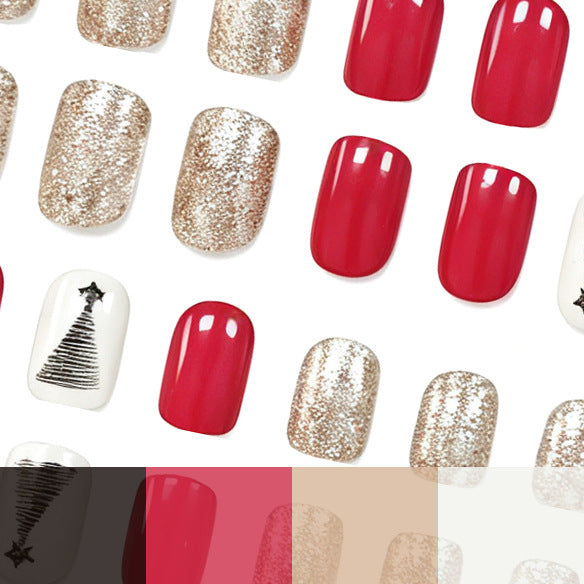 Festliche Baumdesign Nagelkunst Brehn