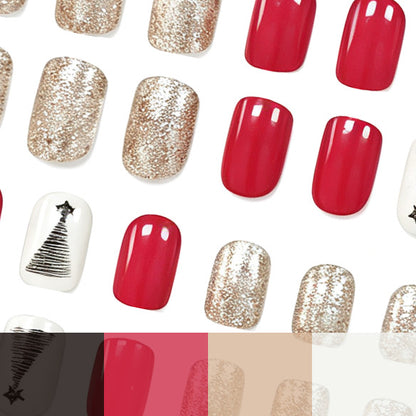 Festliche Baumdesign Nagelkunst Brehn