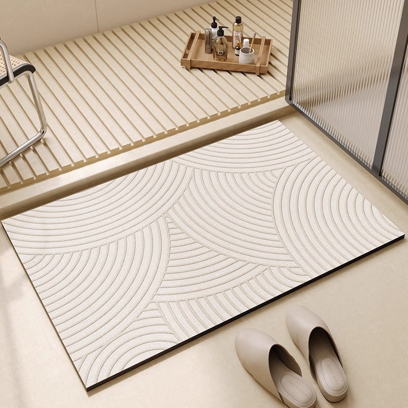 Geometrisches Design Badteppich Brehn