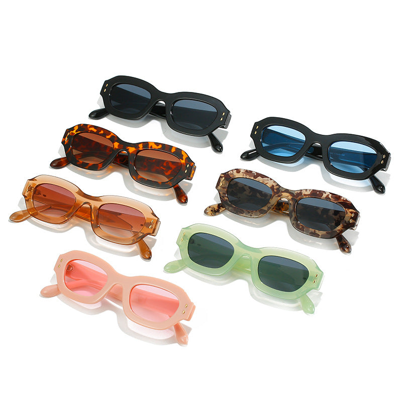Damen Modische Sonnenbrille im Retro-Stil mit weitem Rahmen Brehn