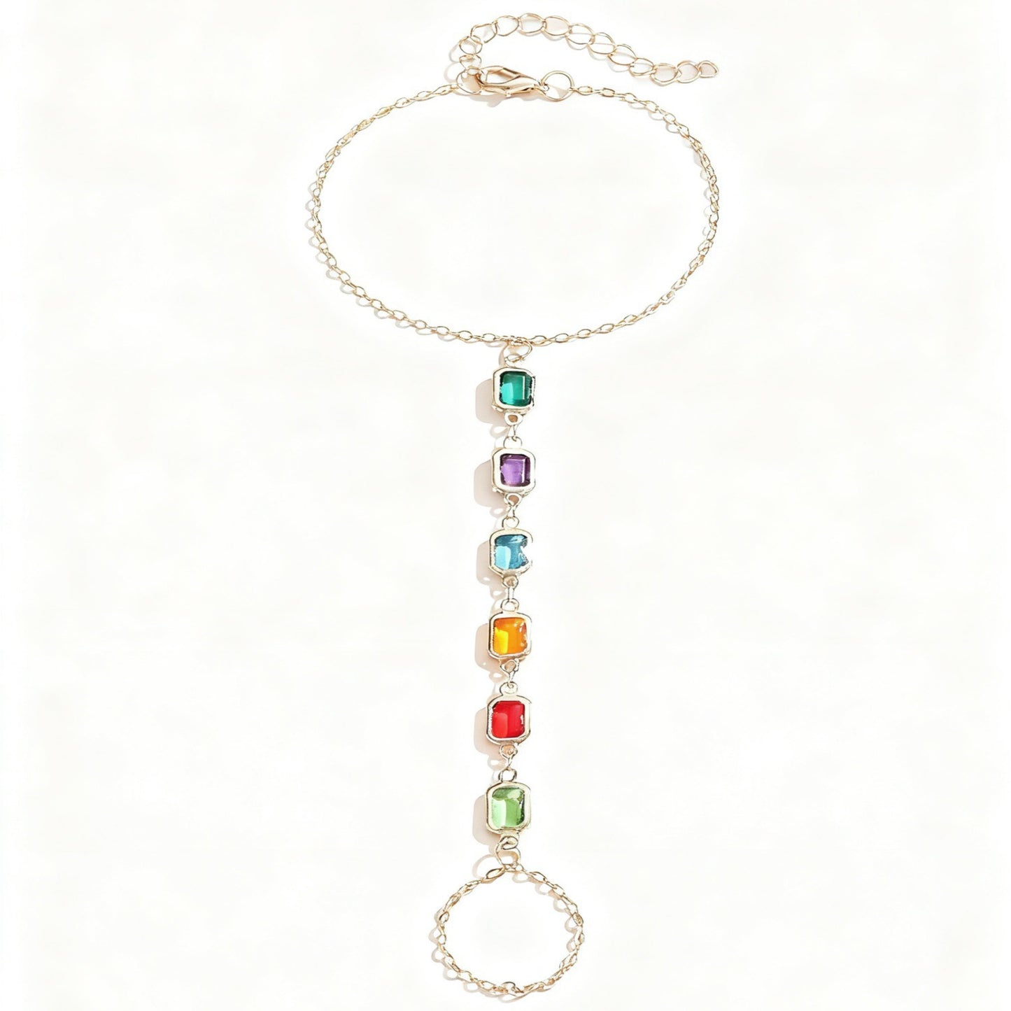 Buntes Edelstein Charme Armband Brehn