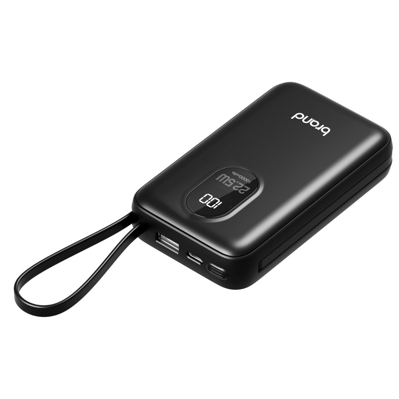 Tragbare Powerbank mit Digitaler Ladestandsanzeige und Intelligentem Ladeanschluss Brehn