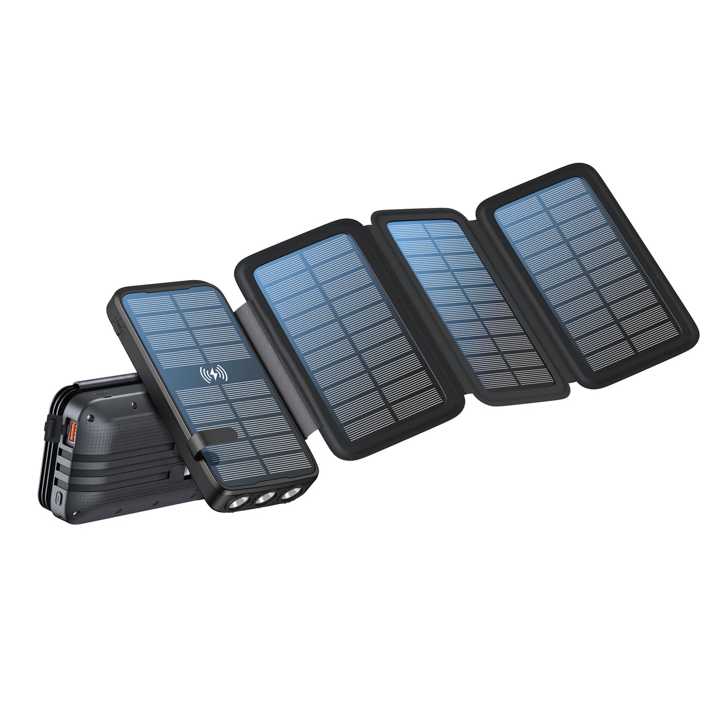 Solar-Powerbank mit Kabelloser Ladefunktion Von Brehn
