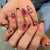 Künstlerisches Press-On-Nageldesign Brehn