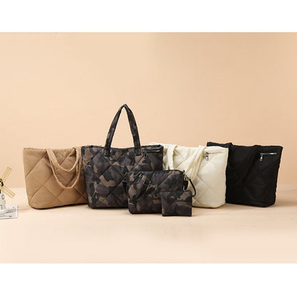 Gepolsterte Camouflage-Muster-Tasche Set