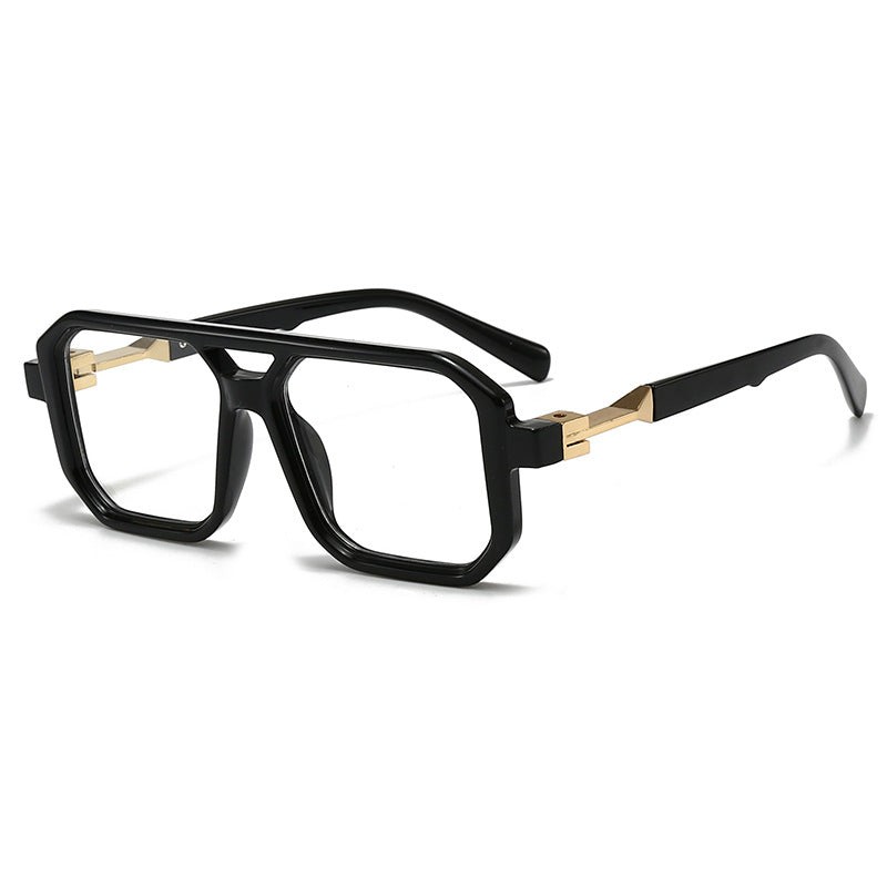 Damen stilvolle oversized Sonnenbrille mit geometrischem Rahmen Brehn