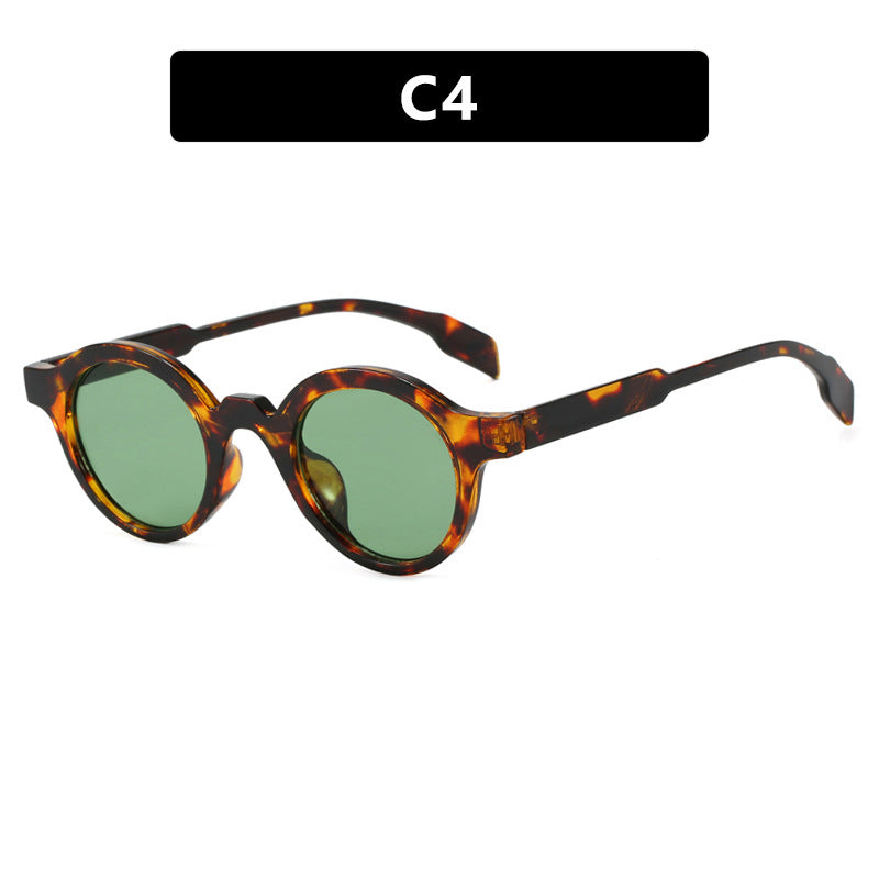Damen modische runde Sonnenbrille mit hochwertigem, flexiblem Rahmen Brehn