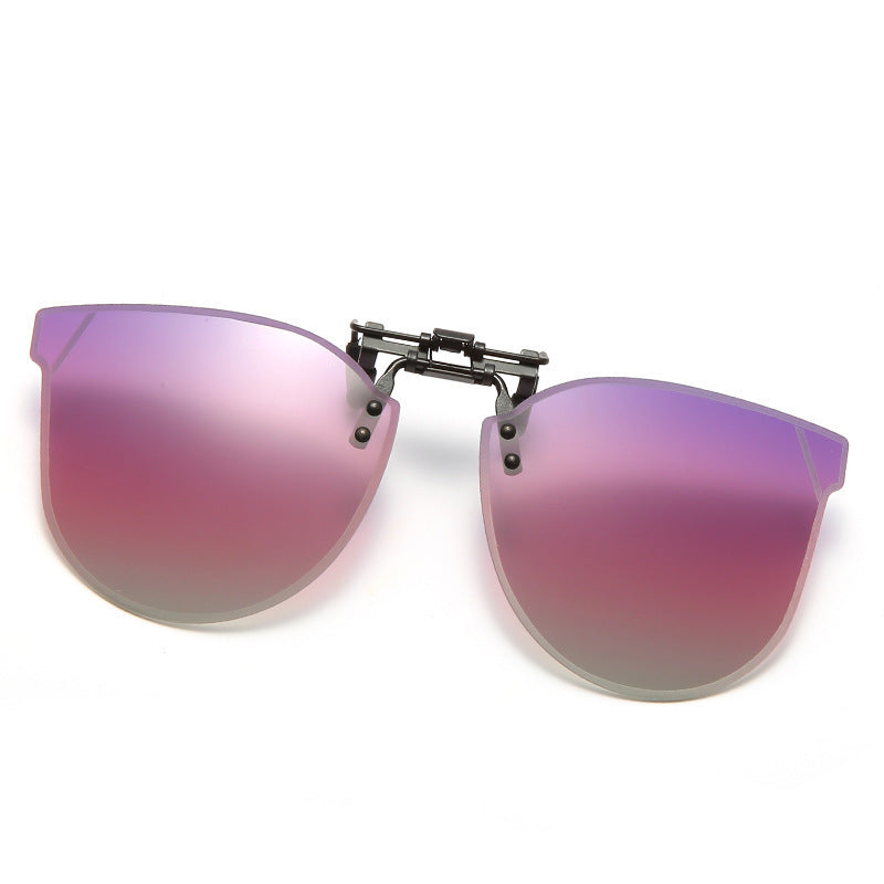 Damen modische Sonnenbrille im futuristischen Design mit verspiegelten Gläsern Brehn