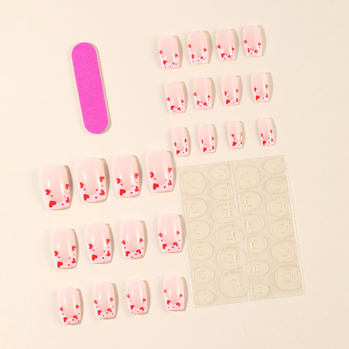 Heart-Accent Nagelkunst Set Brehn