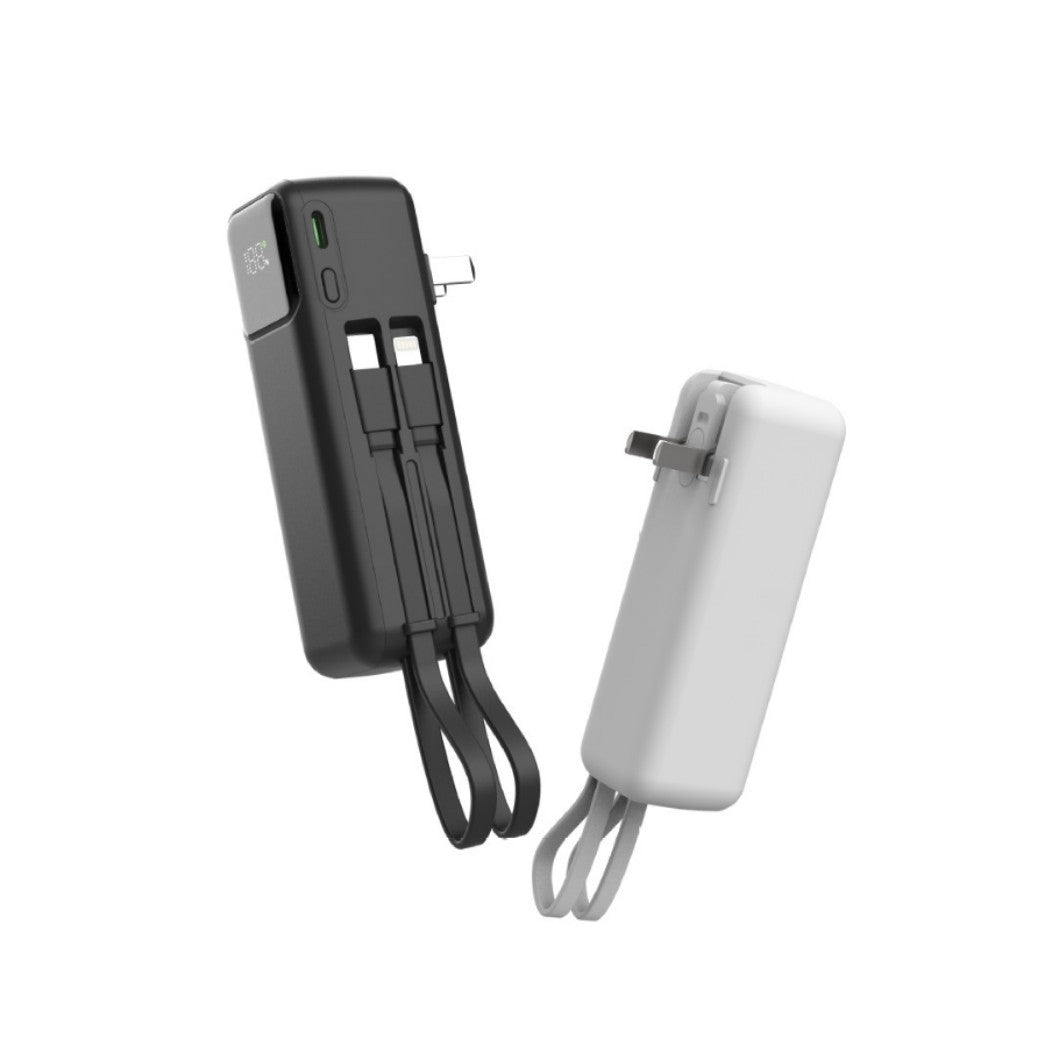 Tragbare Powerbank mit Integrierter Kabelloser Ladefunktion und Lcd-Anzeige Brehn