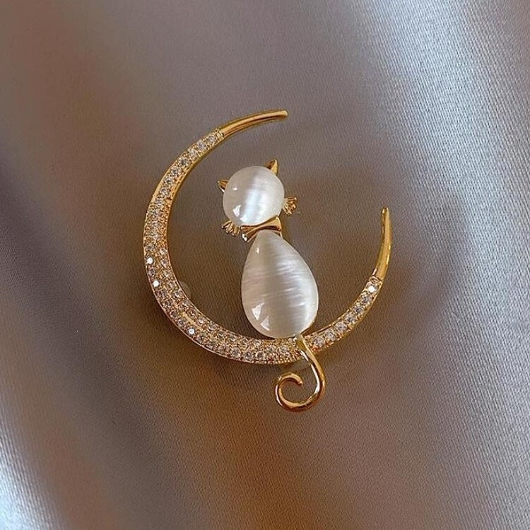 Elegante Katzenbrosche Brehn