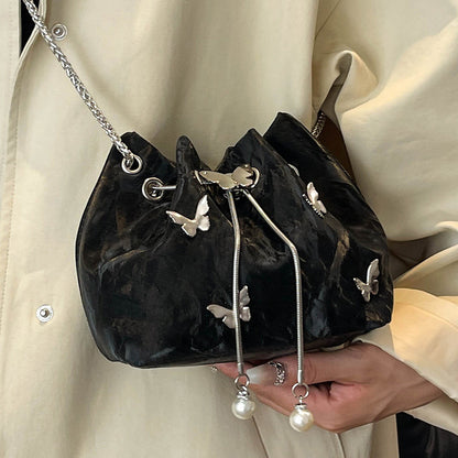 Schmetterling Verzierte Kordelzug-Handtasche