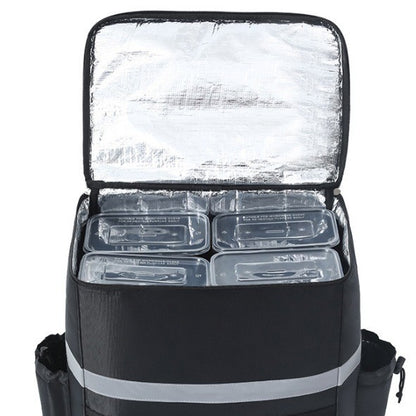Unisex nan isolierter Lieferrucksack mit thermoisolierter Box, reflektierenden Streifen und extra stabiler Boden Brehn