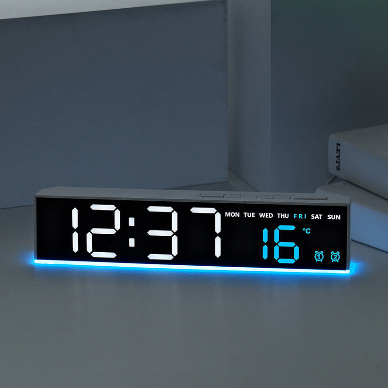 Digitaler Wandwecker mit Großen Led-Ziffern und Temperaturanzeige Brehn