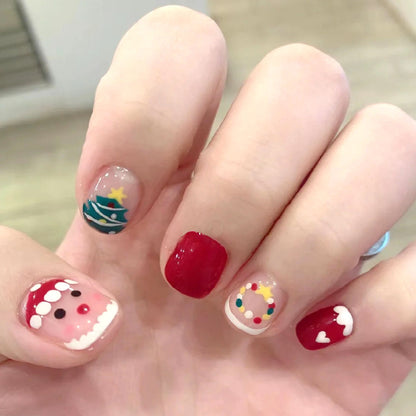 Festliches Feiertagsthemen-Nagelkunstset