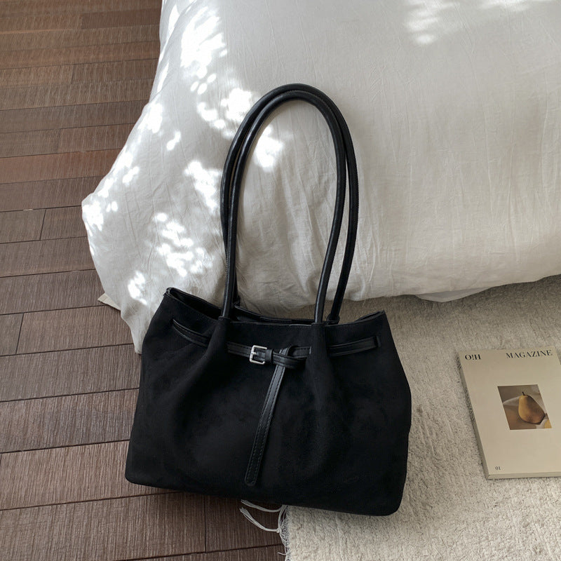 Weiche Wildleder-Tote Tasche