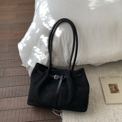 Weiche Wildleder-Tote Tasche