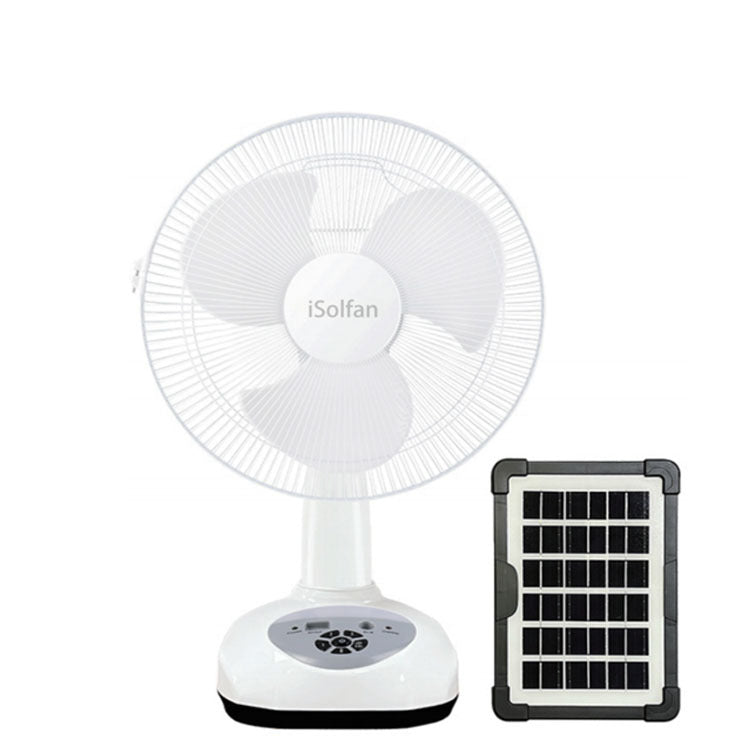 Damen tragbarer Solarstandventilator mit Fernbedienung und variabler Geschwindigkeitsregelung Brehn