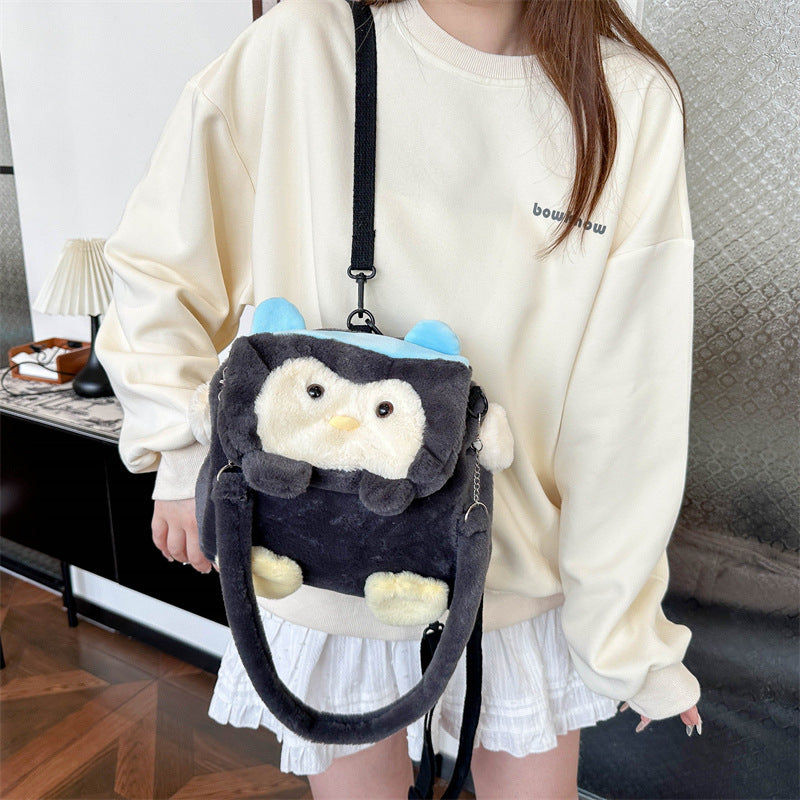 Plüsch Rucksack mit Niedlichem Pinguin-Design Brehn
