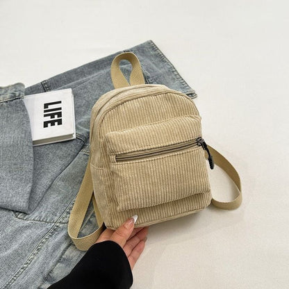 Kompakter Cord-Ripp- Mini-Rucksack Brehn