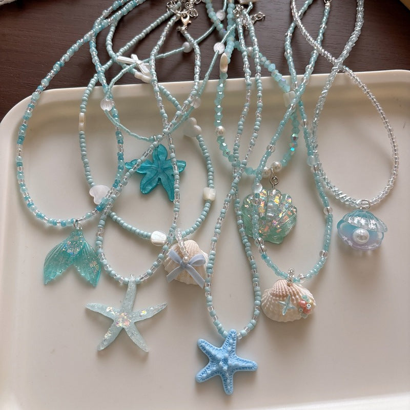 Halskette mit Glitzerfischschwanz Brehn