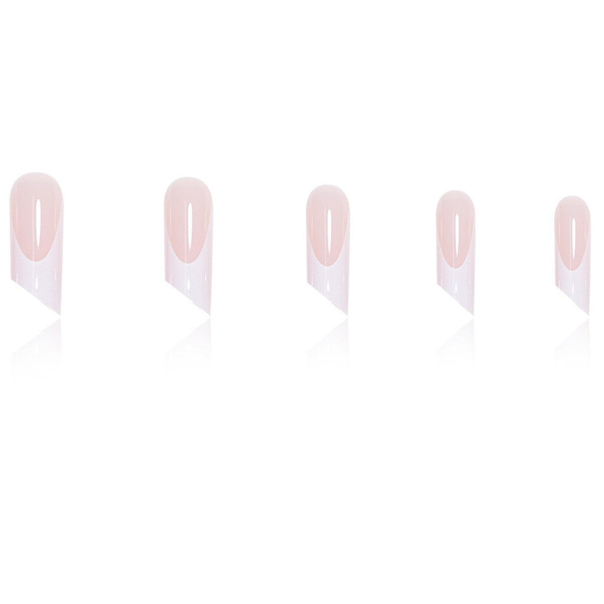 Elegante Französische Tipp Acrylnagelkunstverlängerungen Brehn