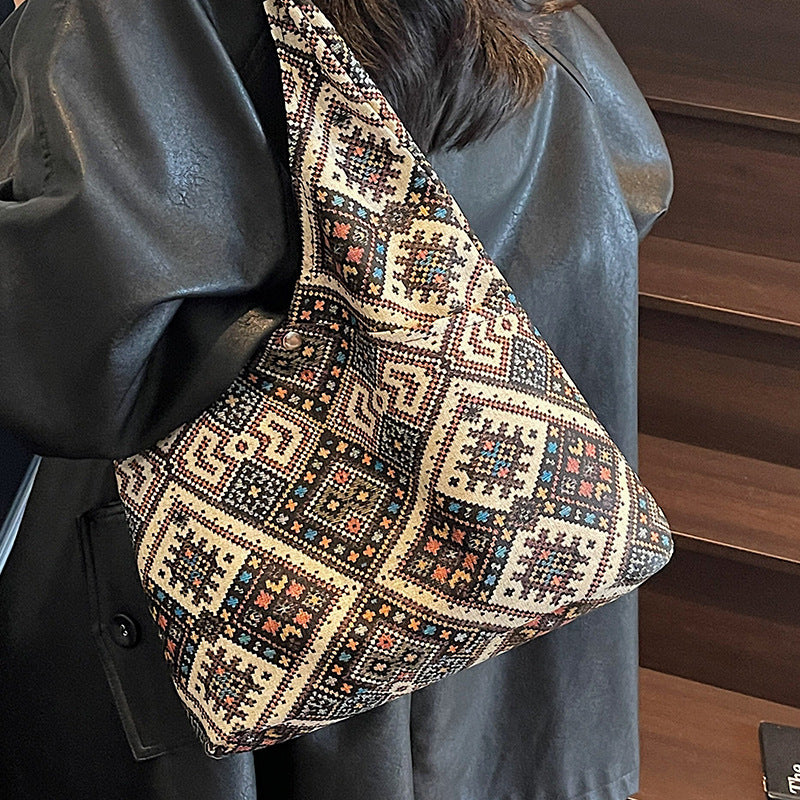 Bohemian gemusterte Hobo-Tasche