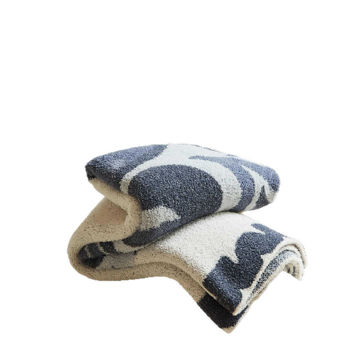 Plüsch Jacquard Sherpa Wurfdecke