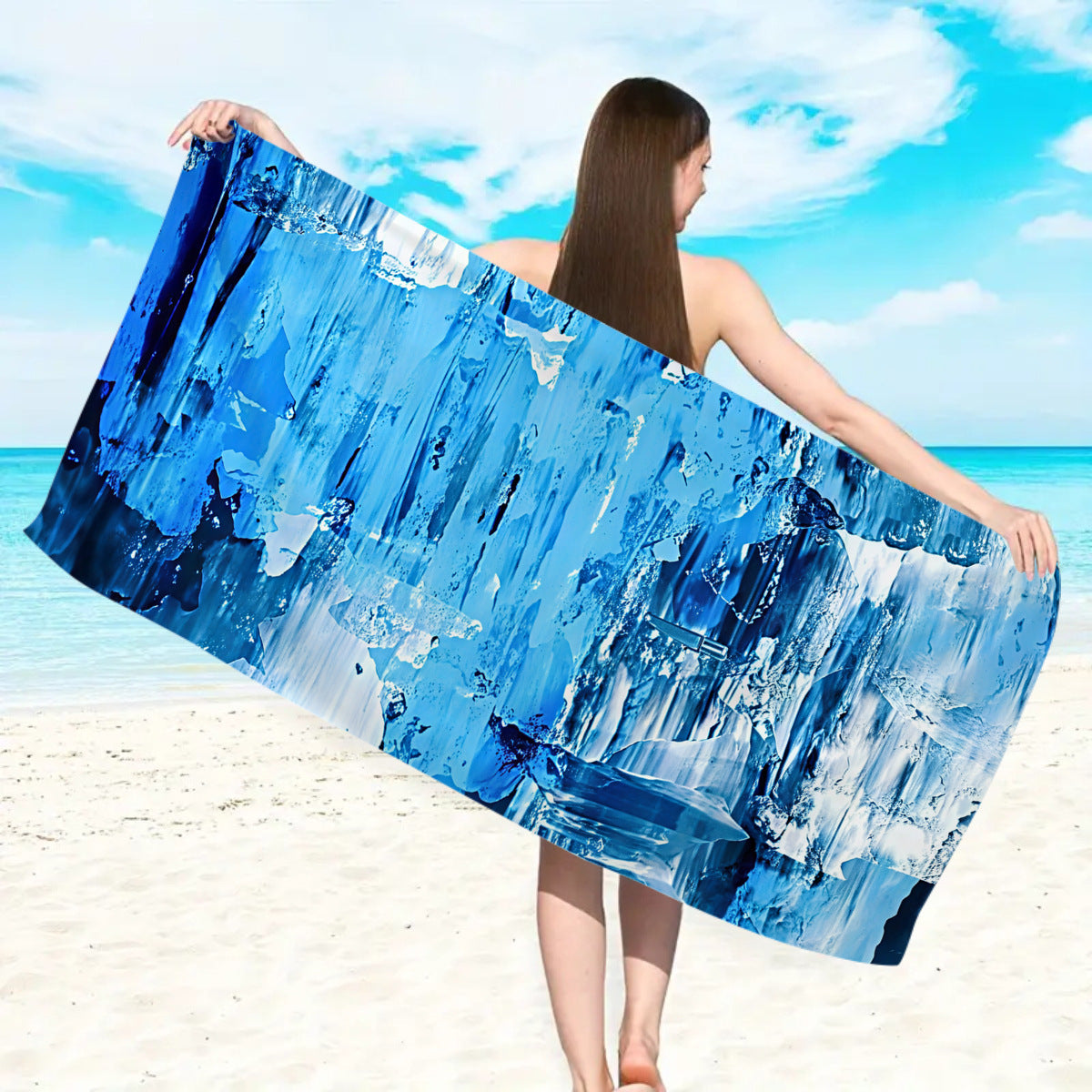 großes Strandtuch mit buntem Schmetterlingsdesign Brehn