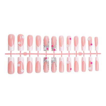 Dekoratives Press-On-Nagelkunst-Set mit floralen und Schmuckakzenten Brehn 1788496044
