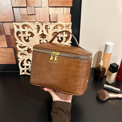 Eleganter Krokodilstruktur Kosmetik Organizer