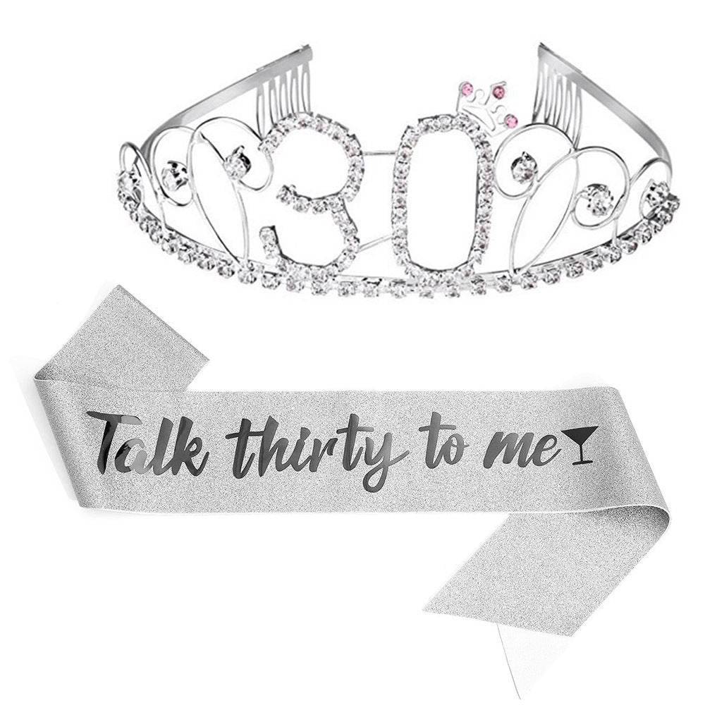 Damen Glitzernde Tiara mit festlichem "50 & Fabulous"-Design Brehn