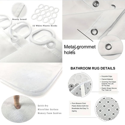Abstract Design Vier-teilige digitale Badezimmer Set Brehn