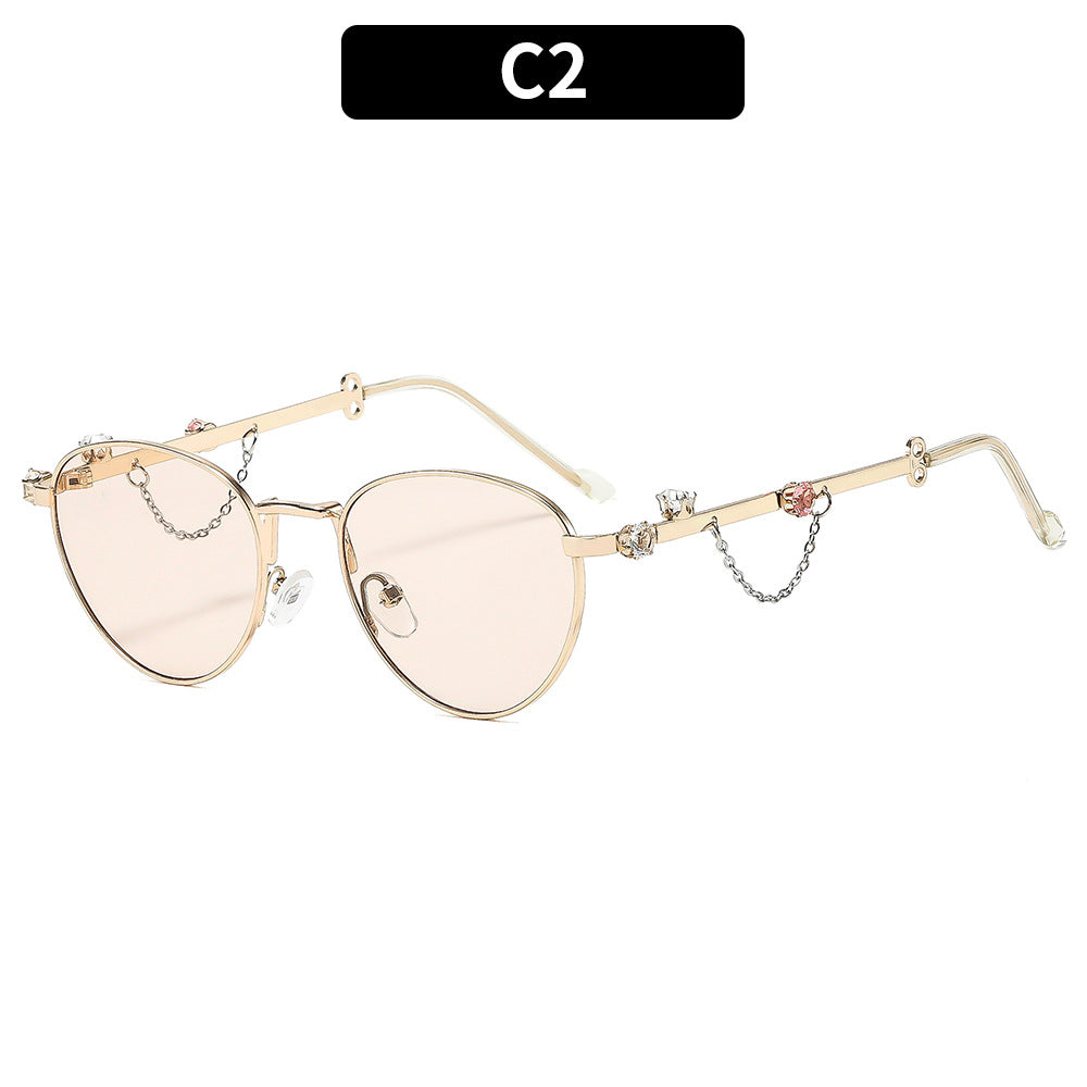 Dekorative Katzenaugenbrille