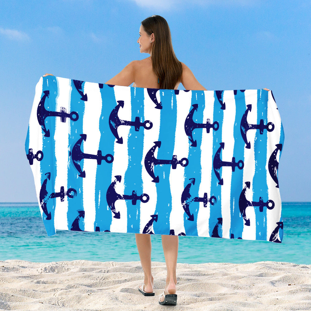 Strandtuch mit fröhlichem Salamander- und Eiscreme-Design Brehn