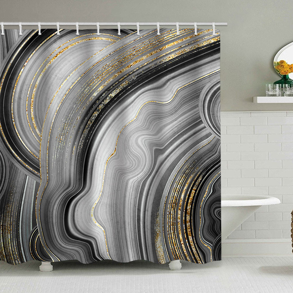 Künstlerisches Marmor Design Duschvorhang Brehn