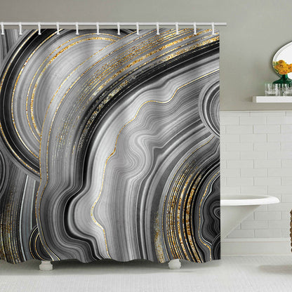 Künstlerisches Marmor Design Duschvorhang Brehn