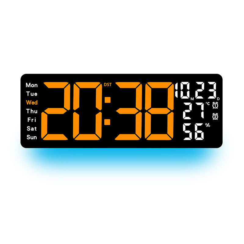 Digitaler Multifunktionswecker mit farbiger LED-Anzeige Brehn
