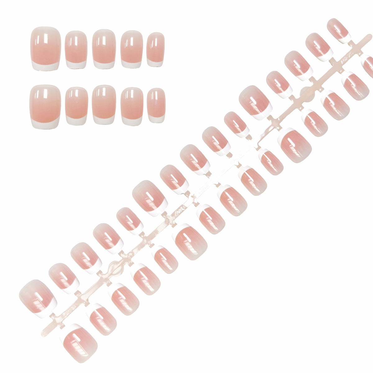 Französische Tipp Press-On Nagelset