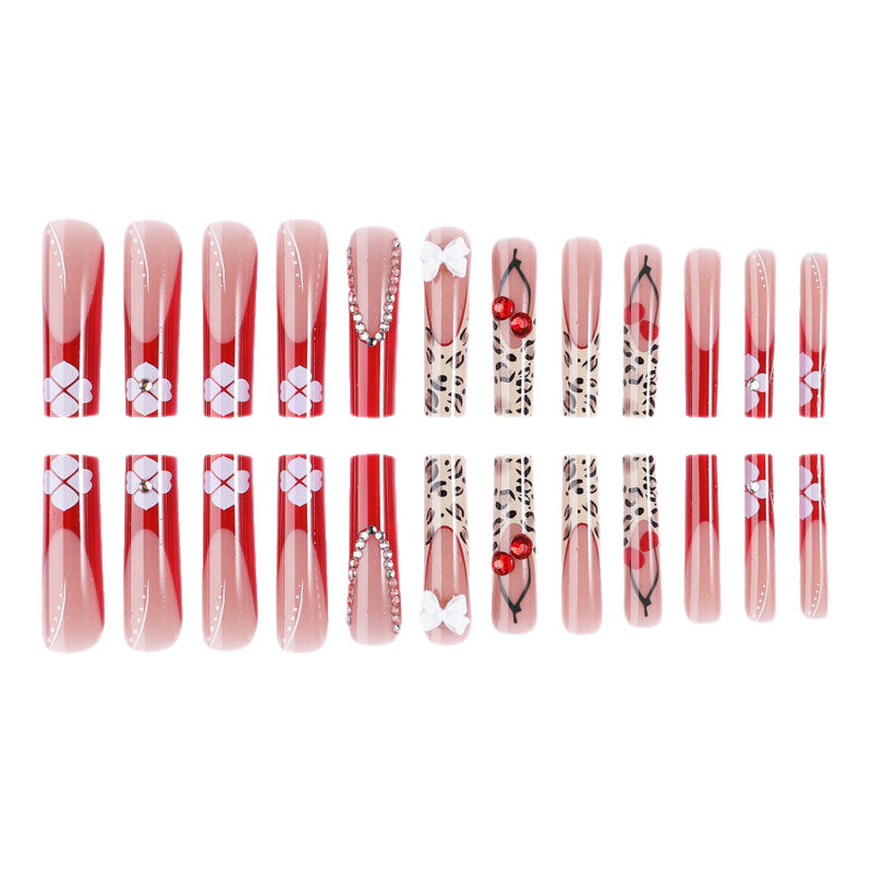 Künstlerisches Press-On Nagelset