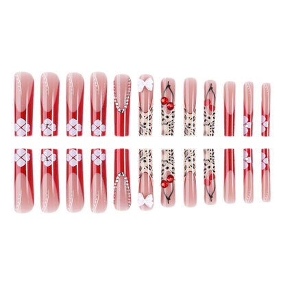 Künstlerisches Press-On Nagelset